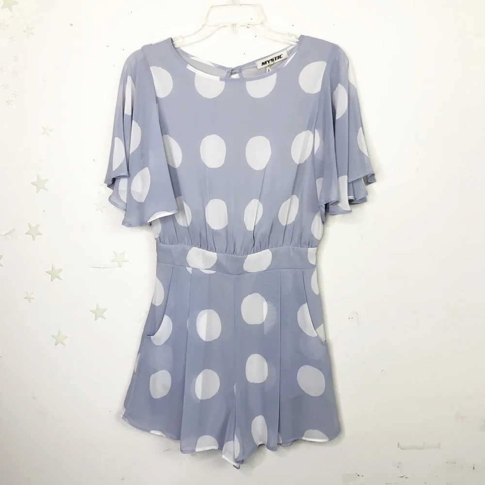 MYSTIC lavender spotted romper